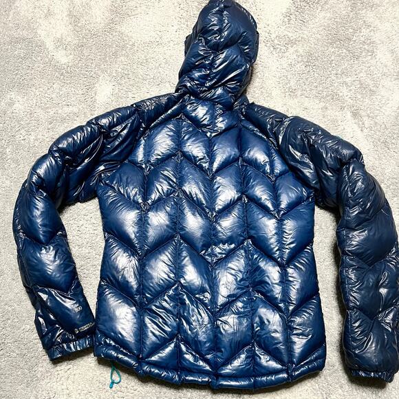 Outdoor Research Incandescent Hoody Jacket Womens Small Blue Down Puffer Hooded - Picture 5 of 12